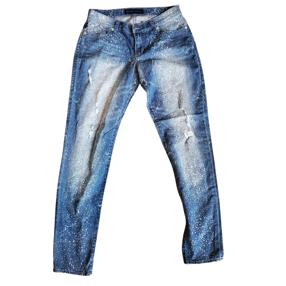 Rock and Republic Emo distressed milkway Jeans